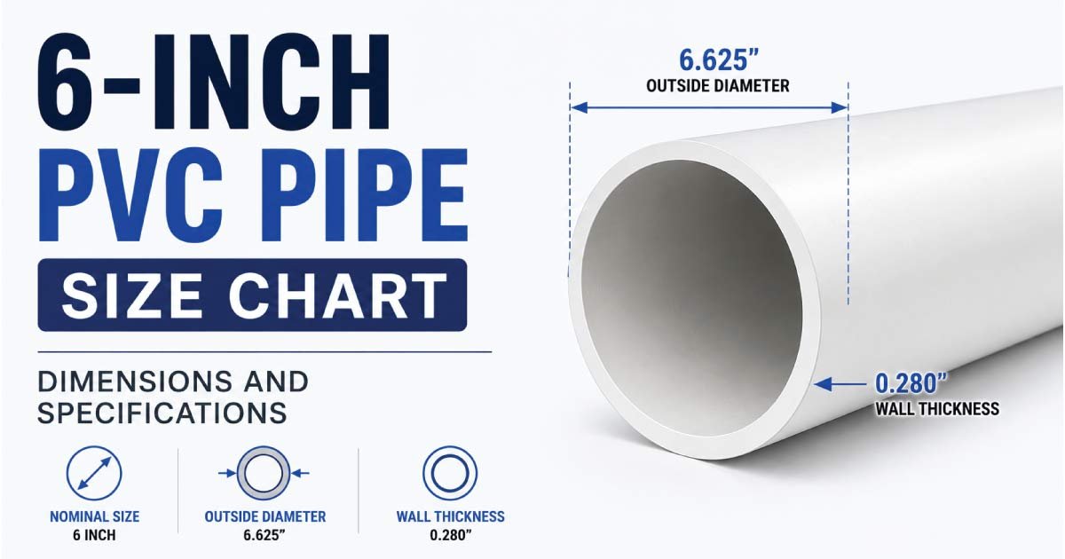 6-Inch PVC Pipe Size Chart