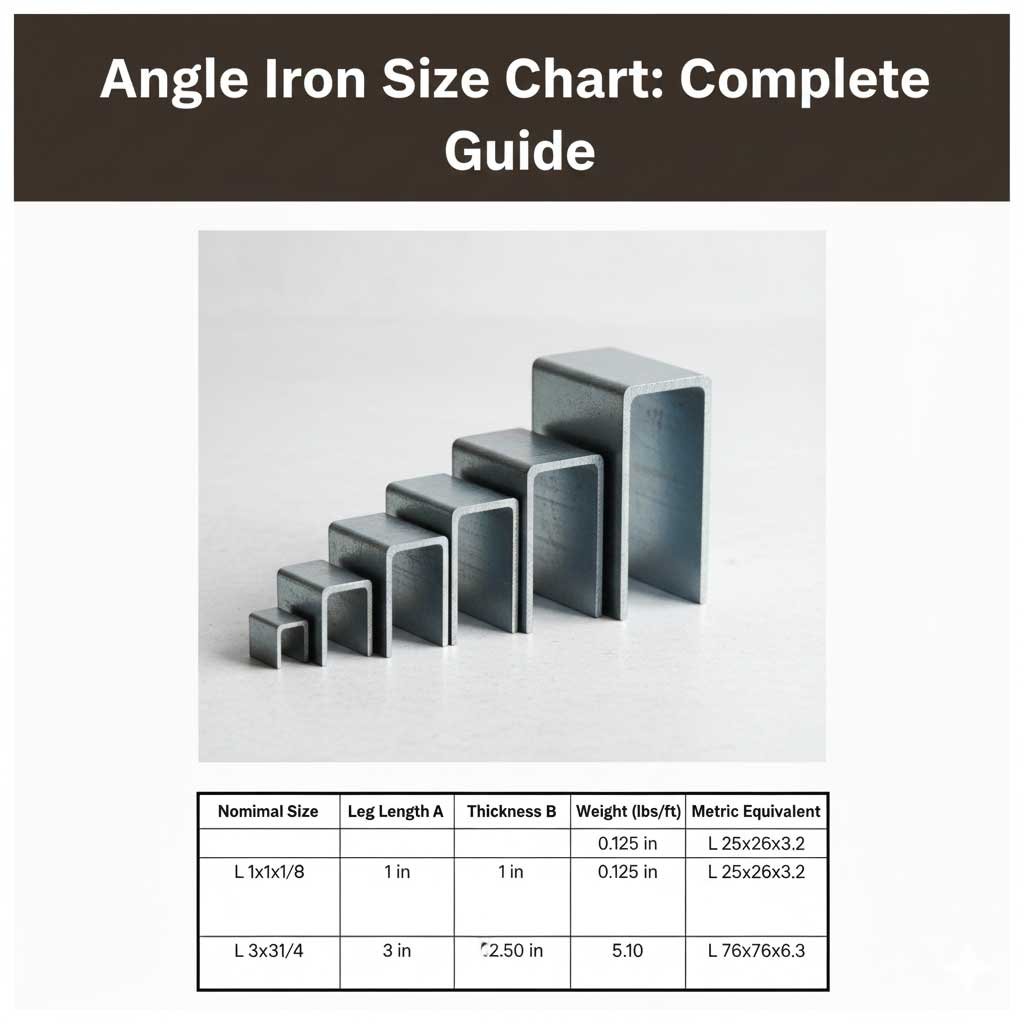 Angle Iron Size Chart