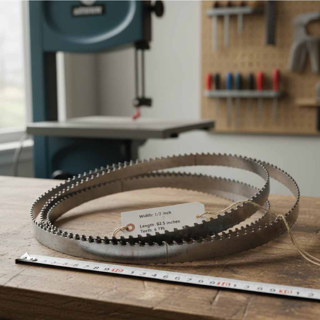 Band Saw Blade Size Chart