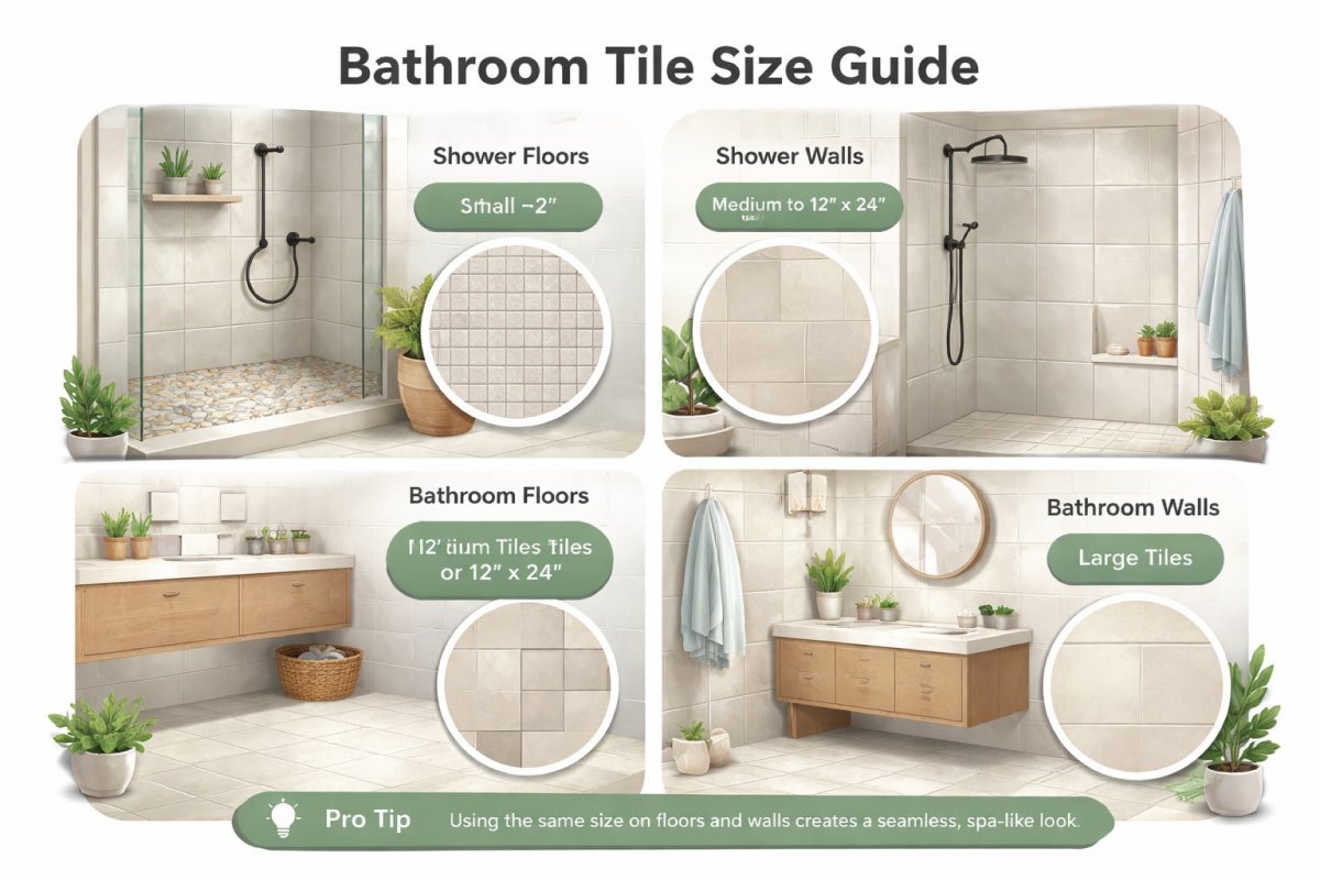 Bathroom Tile Size Guide