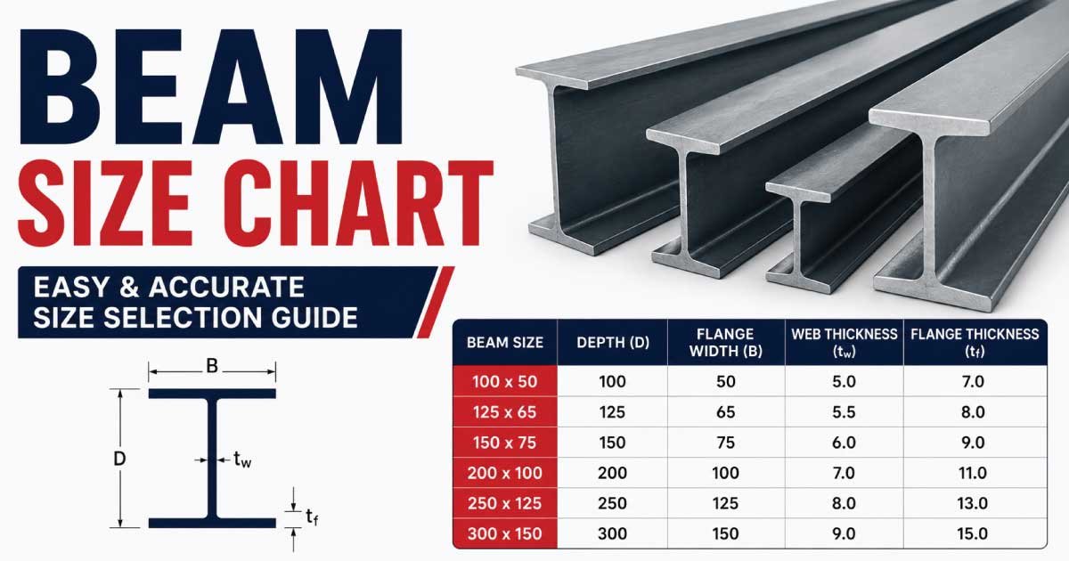 Beam Size Chart