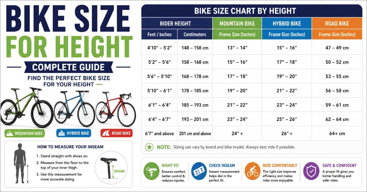 Bike Size for Height