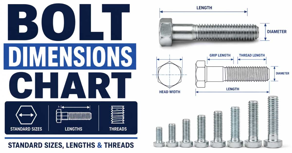 Bolt Dimensions Chart