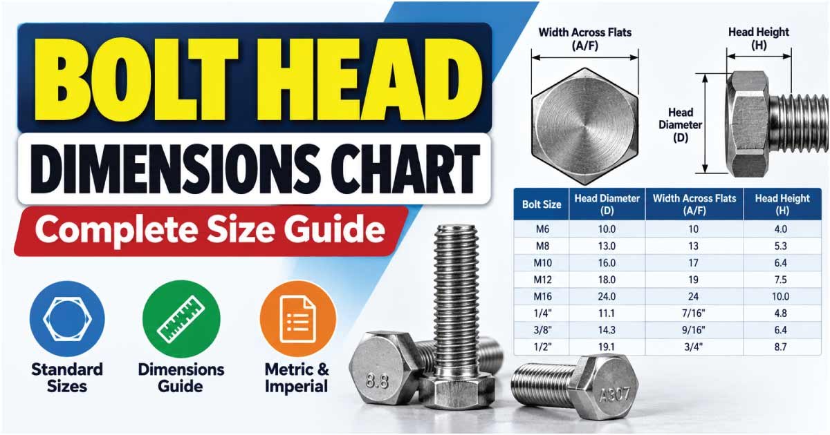 Bolt Head Dimensions Chart