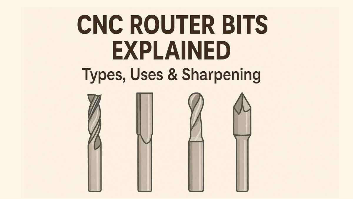 CNC Router Bits Explained: Types, Uses & Sharpening