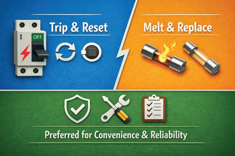 Circuit Breaker vs Fuse: Key Differences