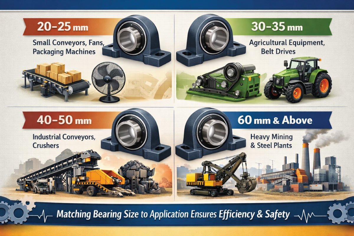 Common Applications by Bearing Size