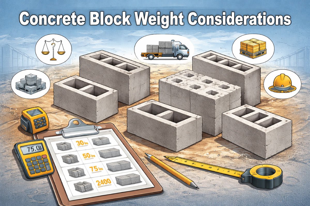 Concrete Block Weight Considerations