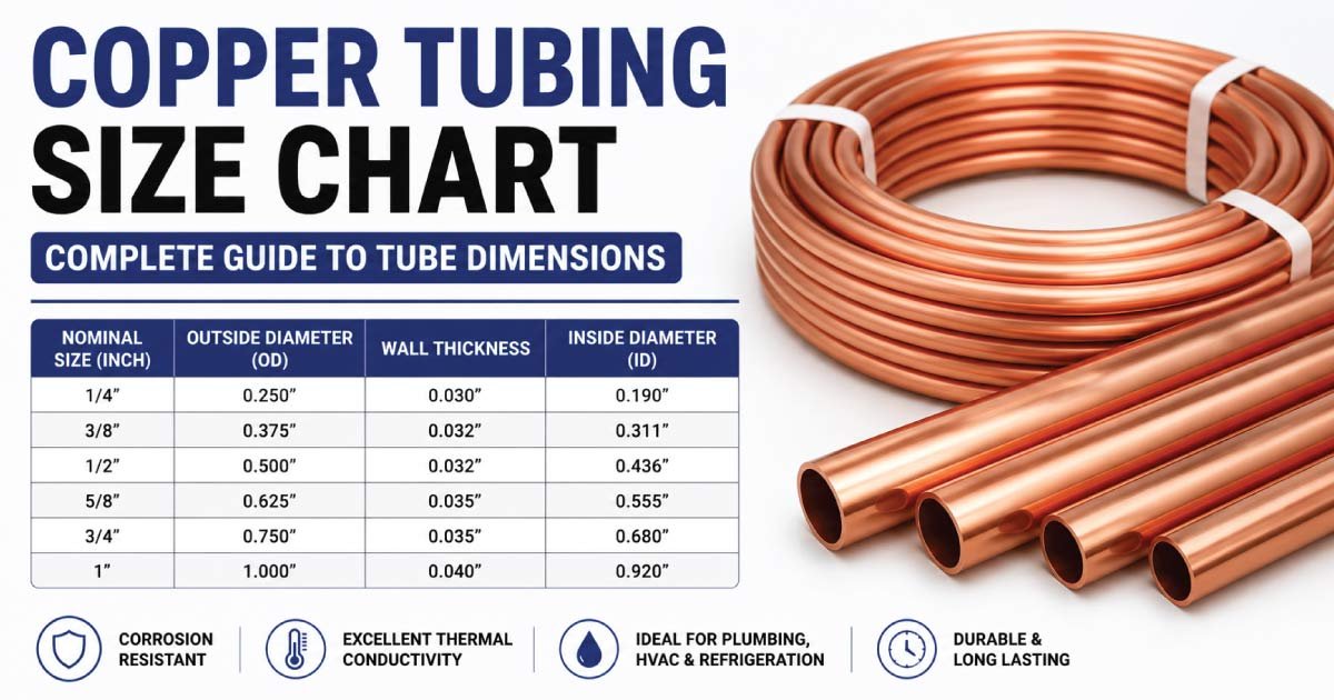 Copper Tubing Size Chart
