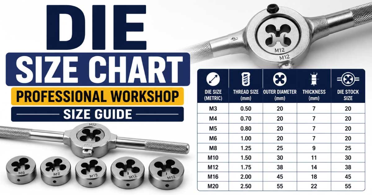 Die Size Chart