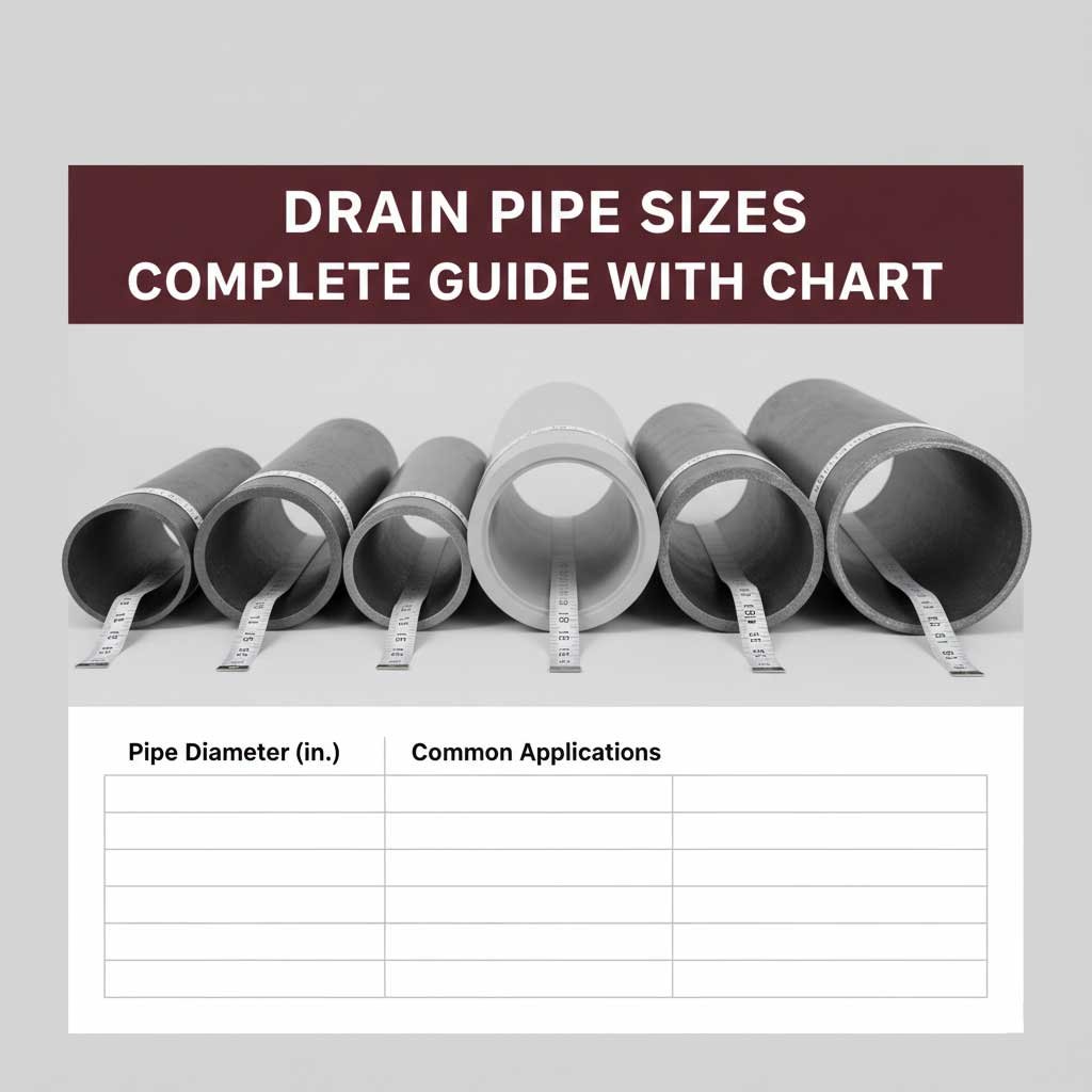 Drain Pipe Size Chart