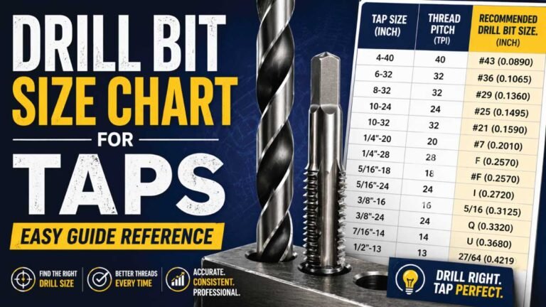Drill Bit Size Chart For Taps – Easy Guide Reference - Mech Forged
