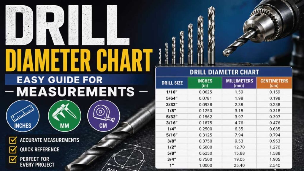 Drill Diameter Chart – Easy Guide For Measurements - Mech Forged