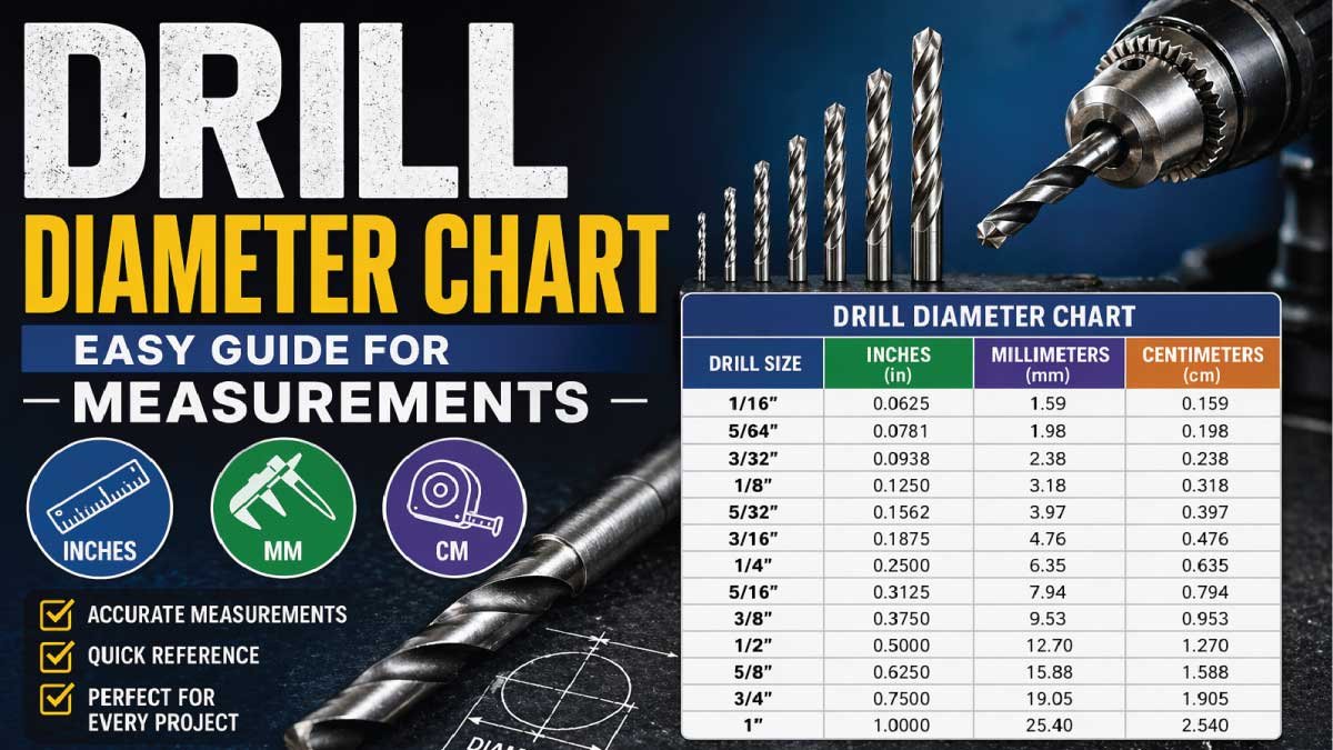 Drill Diameter Chart