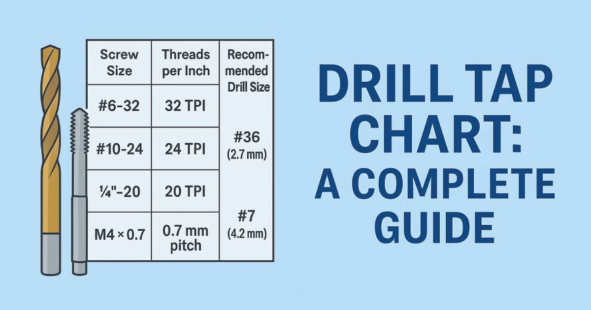 Drill Tap Chart: Complete Guide