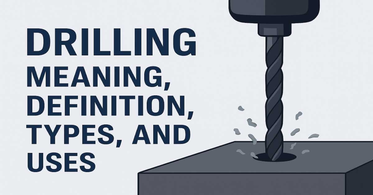 Drilling: Meaning, Definition, Types, and Uses