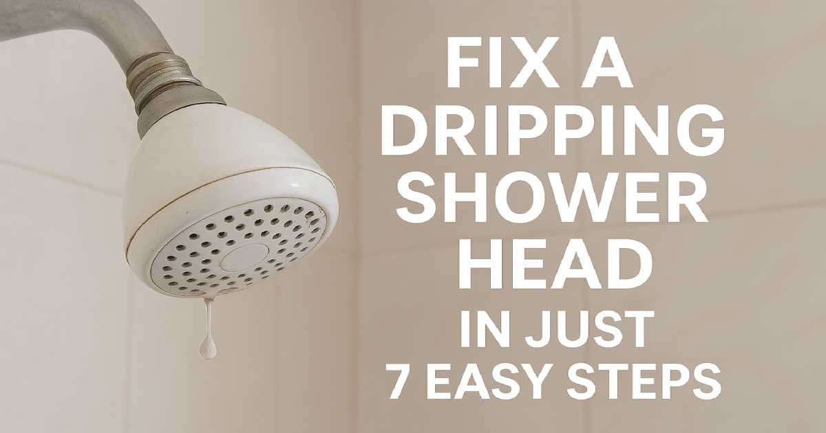Fix a Dripping Shower Head in Just 7 Easy Steps
