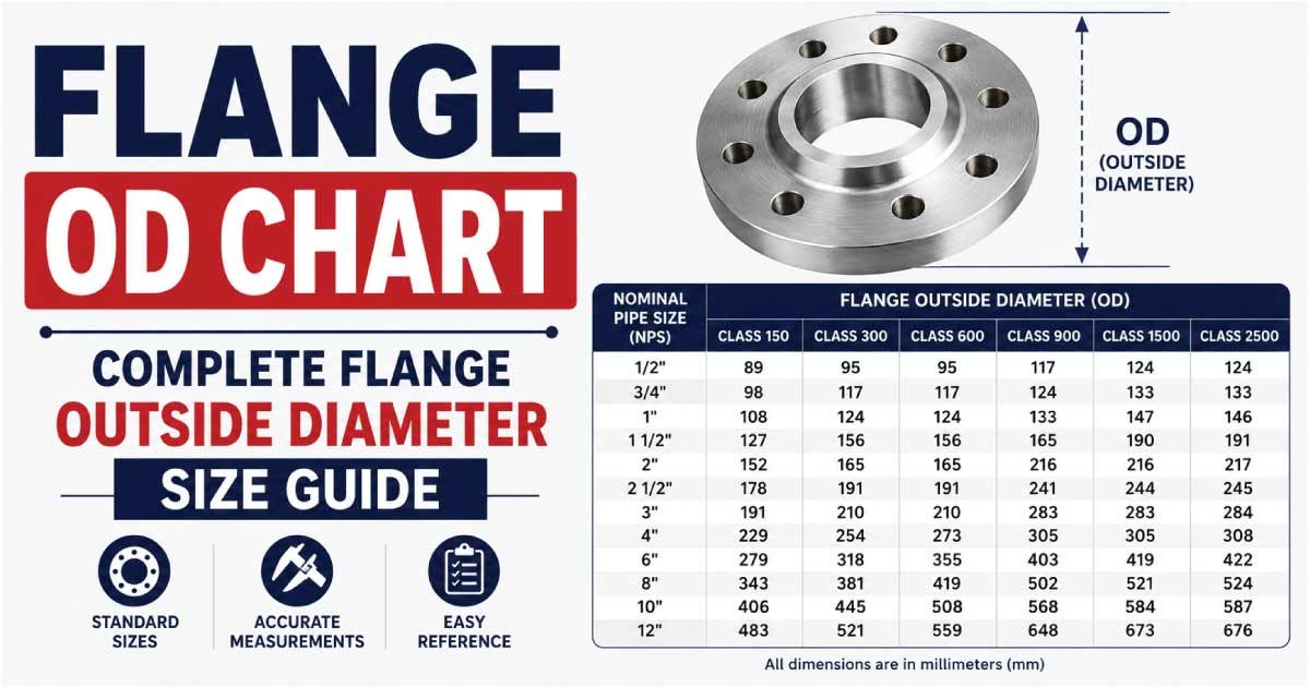 Flange OD Chart