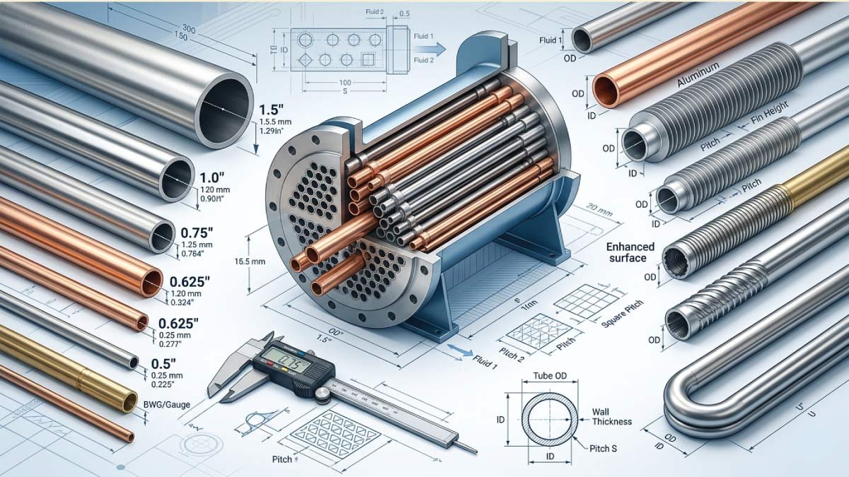 Heat Exchanger Tube Size Chart