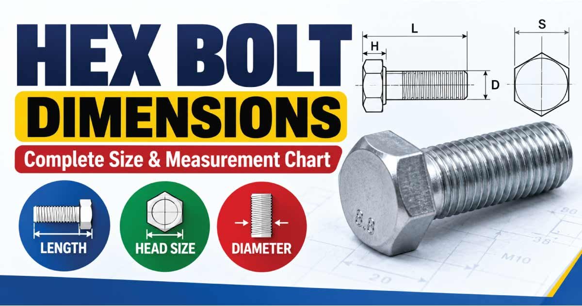 Hex Bolt Dimensions
