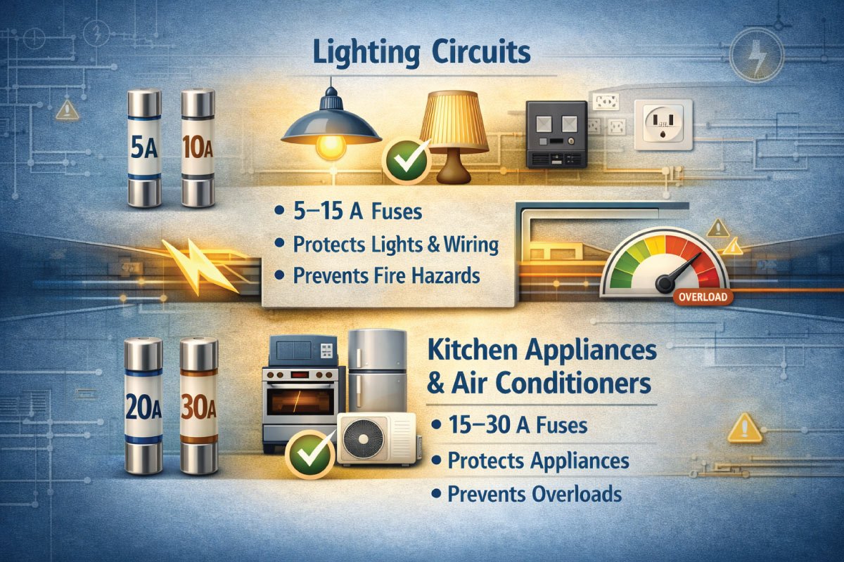 Household Fuse Size Guide