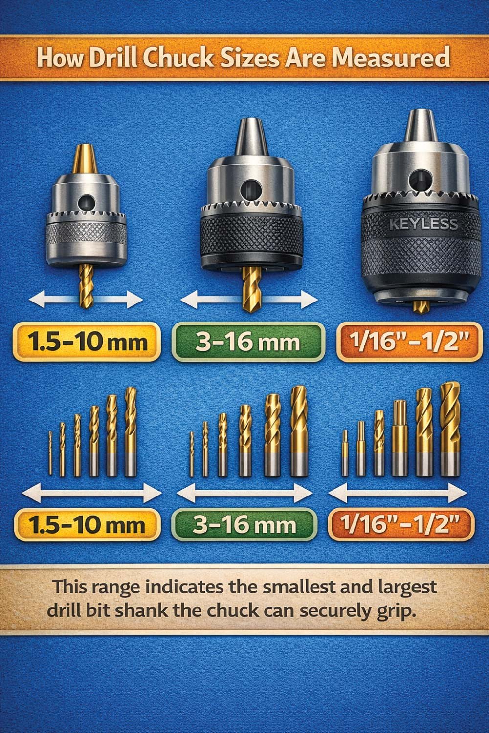 How Drill Chuck Sizes Are Measured