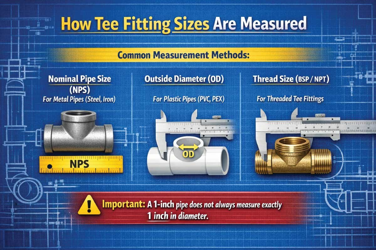 How Tee Fitting Sizes Are Measured
