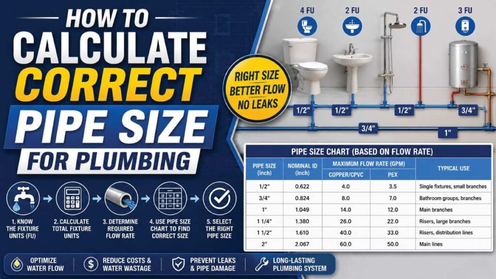How To Calculate Correct Pipe Size For Plumbing - Mech Forged