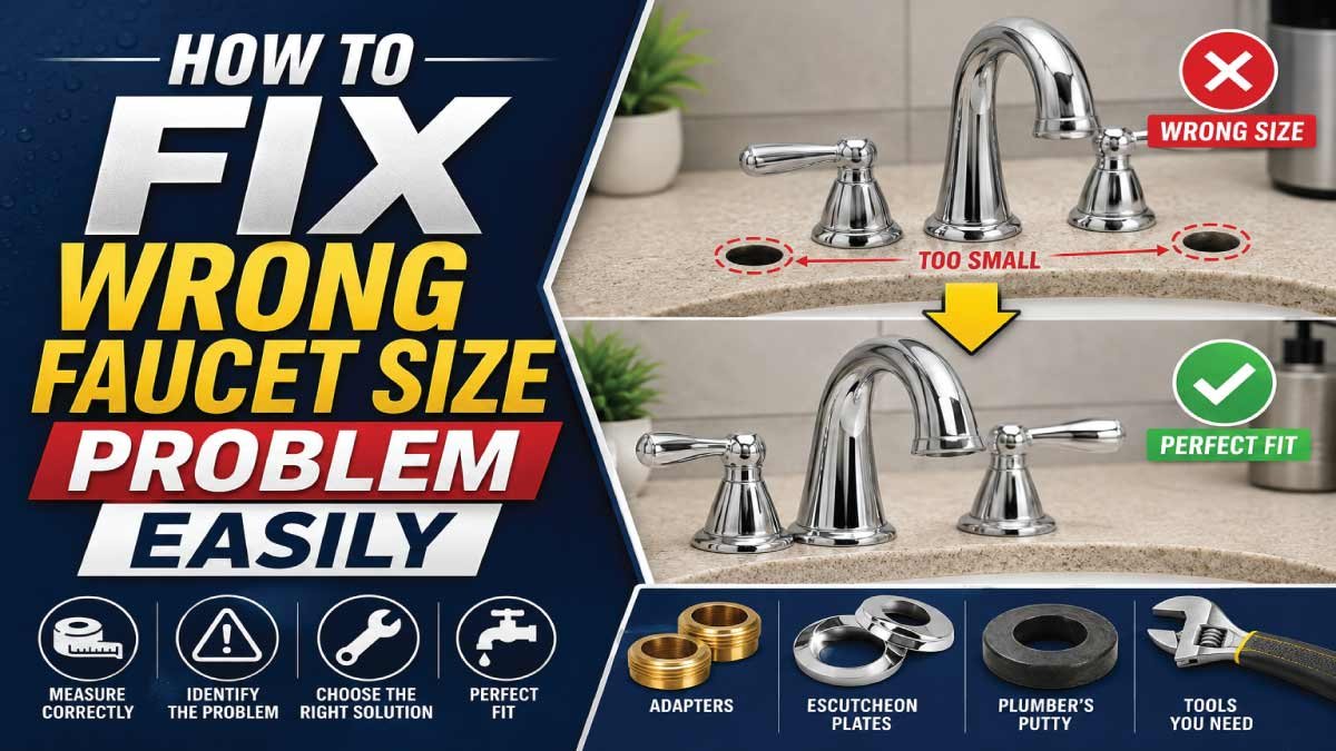 How to Fix Wrong Faucet Size Problem Easily