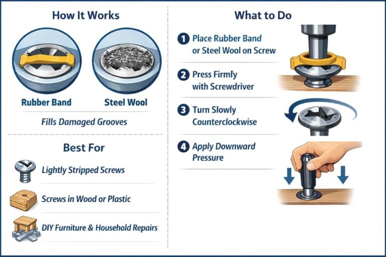 Screw. Step Rotation How To Remove A Stripped Screw: 5-Step Guide - Mech Forged