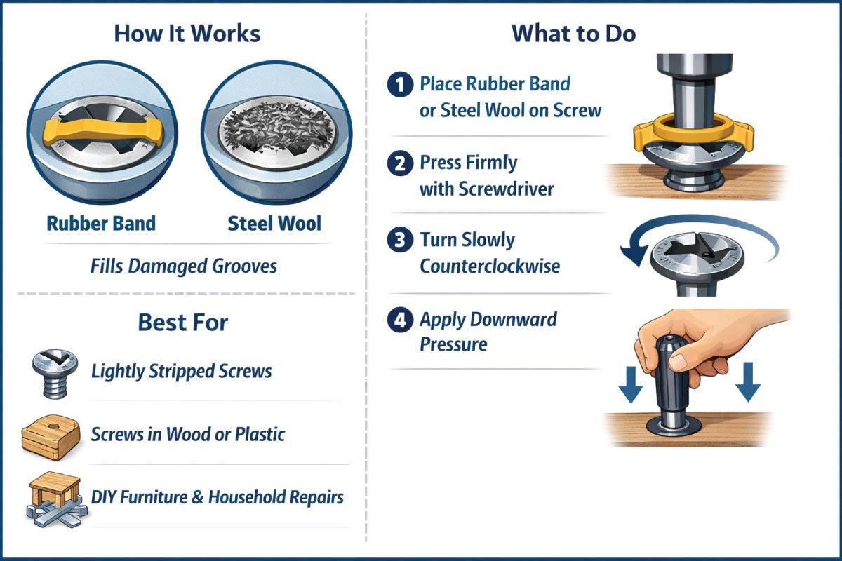 How to Remove a Stripped Screw