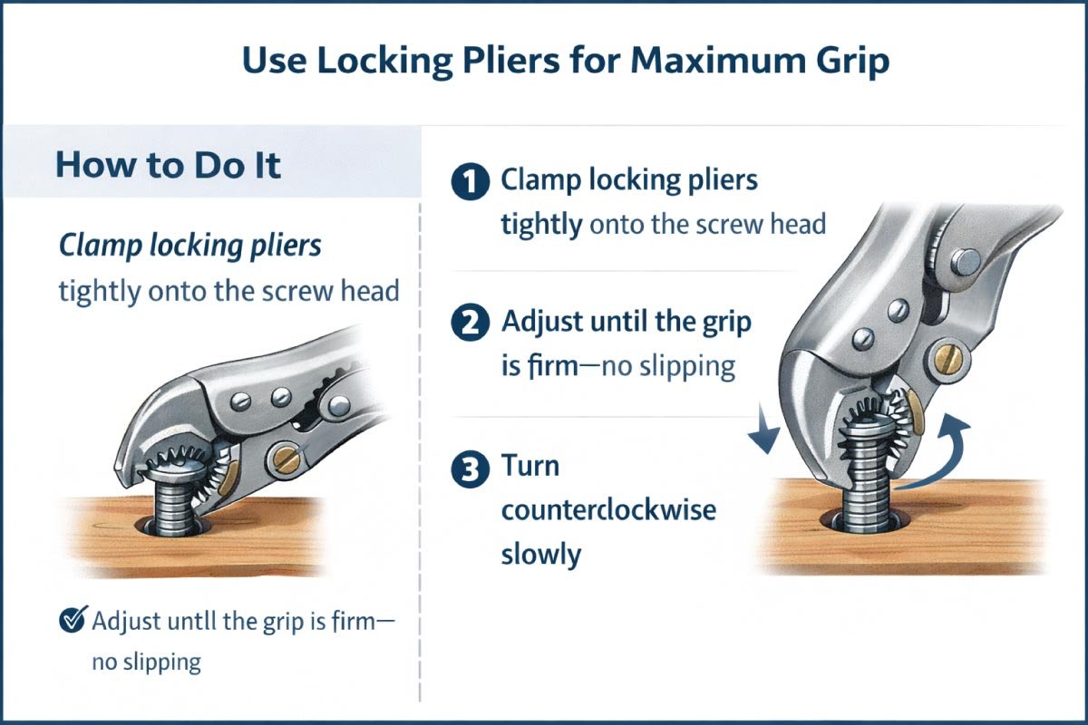 How to Remove a Stripped Screw step 3 
