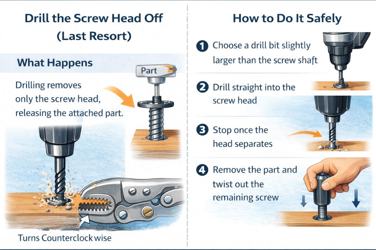 How to Remove a Stripped Screw