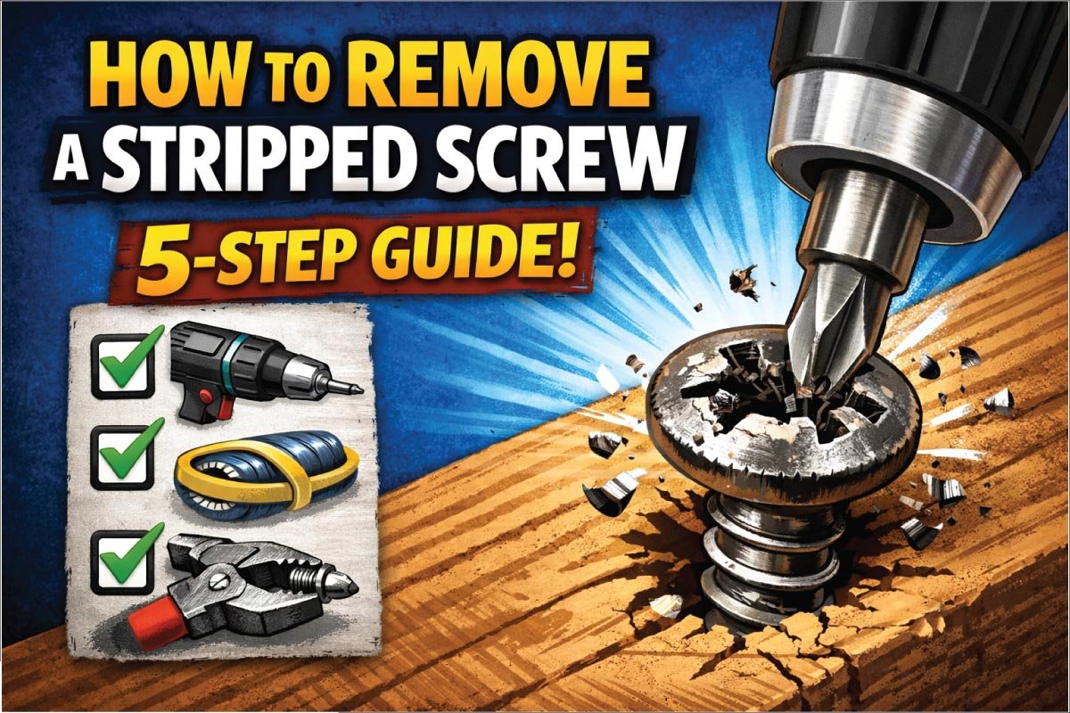 How to Remove a Stripped Screw
