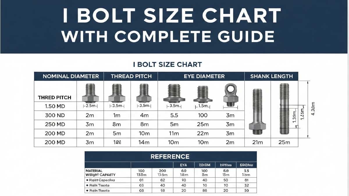 I Bolt Size Chart