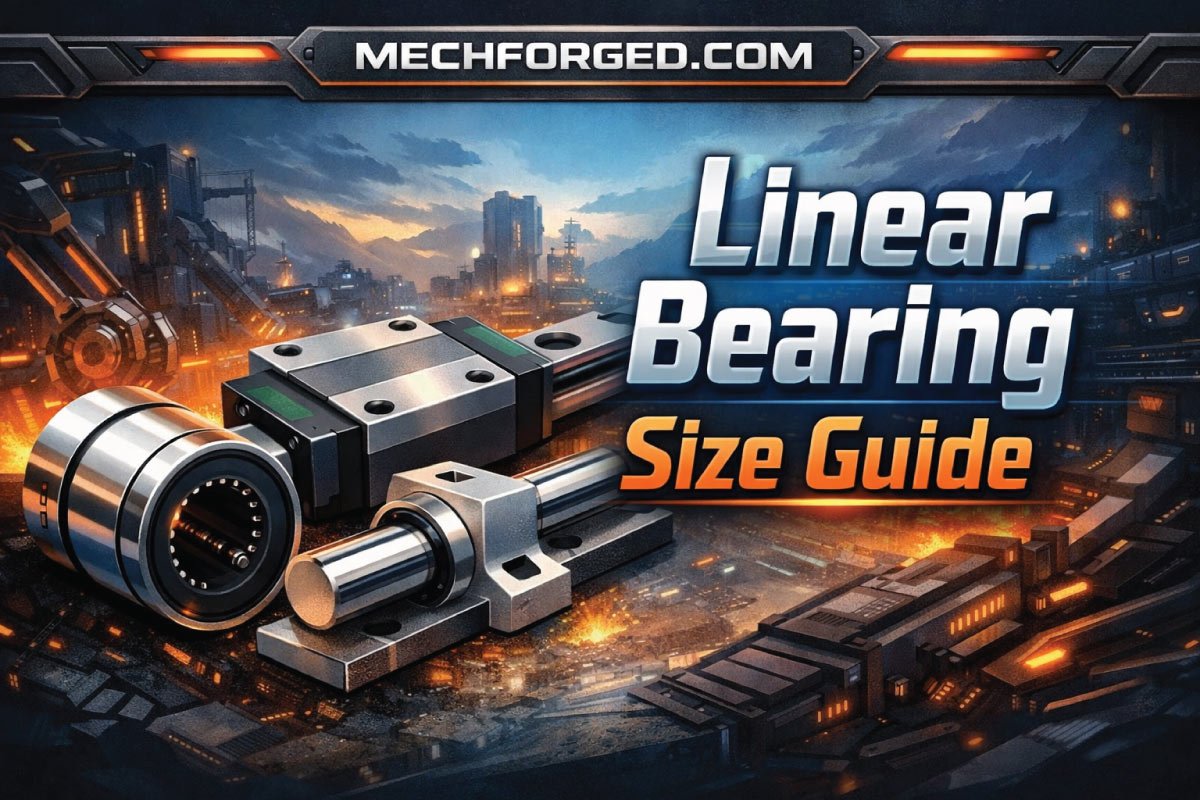 Linear bearing size guide