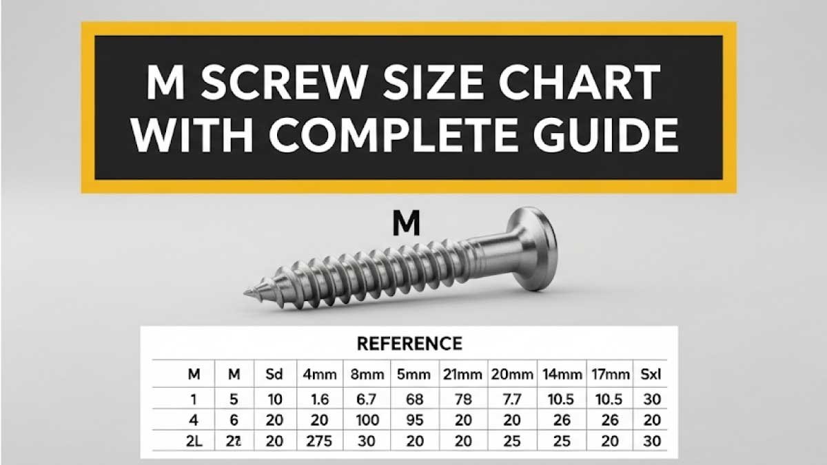 M Screw Size Chart