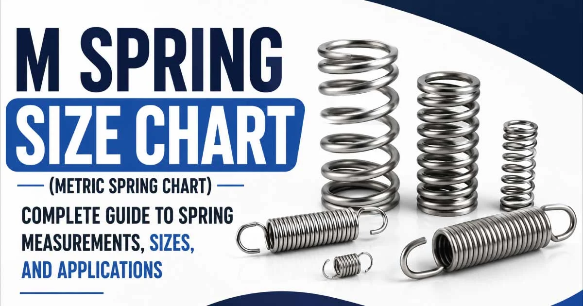 M Spring Size Chart (Metric Spring Chart): Complete Guide to Spring Measurements, Sizes, and Applications