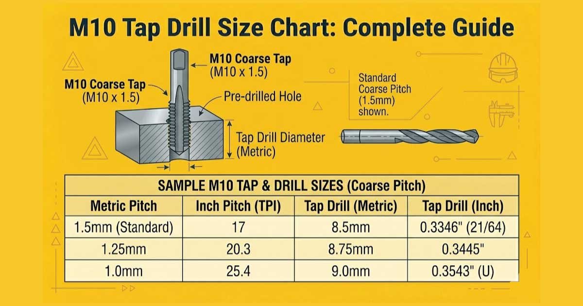 M10 Tap Drill Size Chart