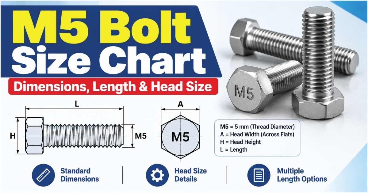 M5 Bolt Size Chart