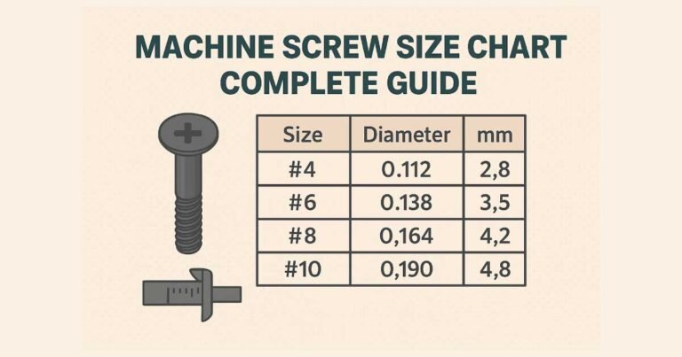 Machine Screw Size Chart: Complete Guide 2025 + Free PDF - Mech Forged