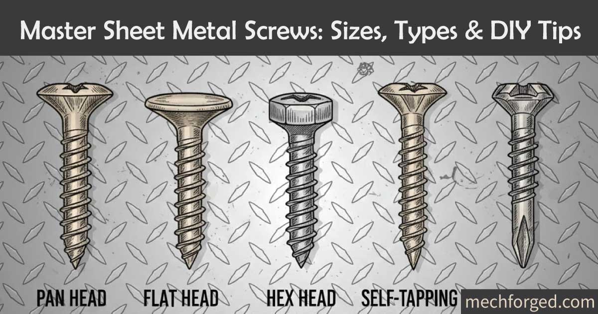 Master Sheet Metal Screws: Sizes, Types & DIY Tips
