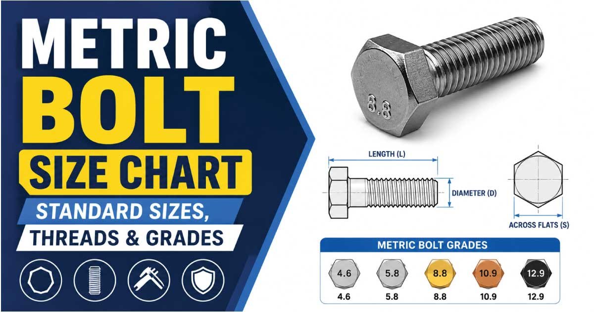 Metric Bolt Size Chart