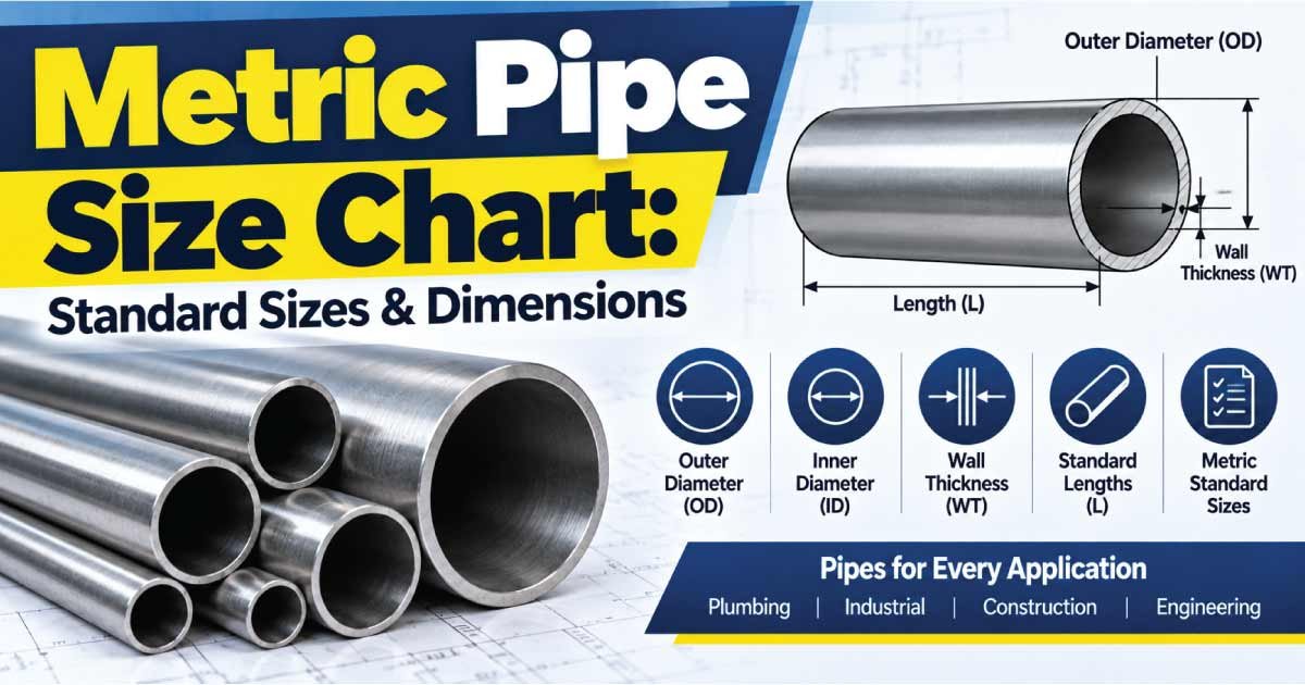 Metric Pipe Size Chart