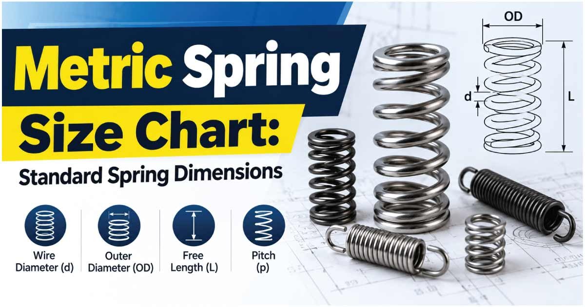 Metric Spring Size Chart