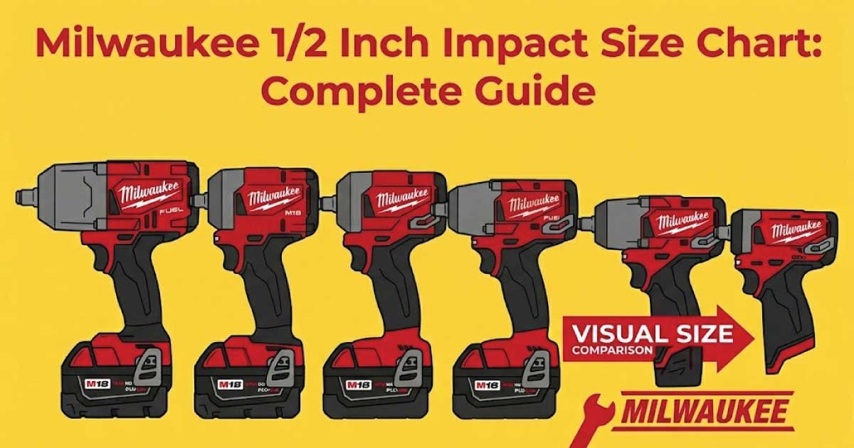 Milwaukee 1/2 Inch Impact Size Chart