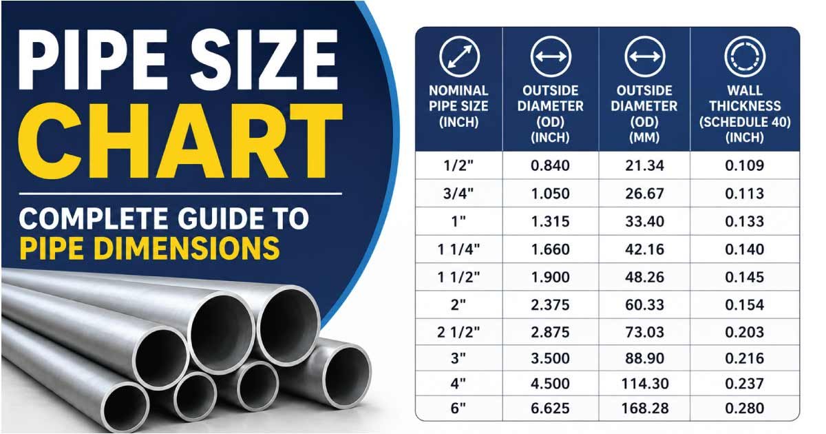 Pipe Size Chart