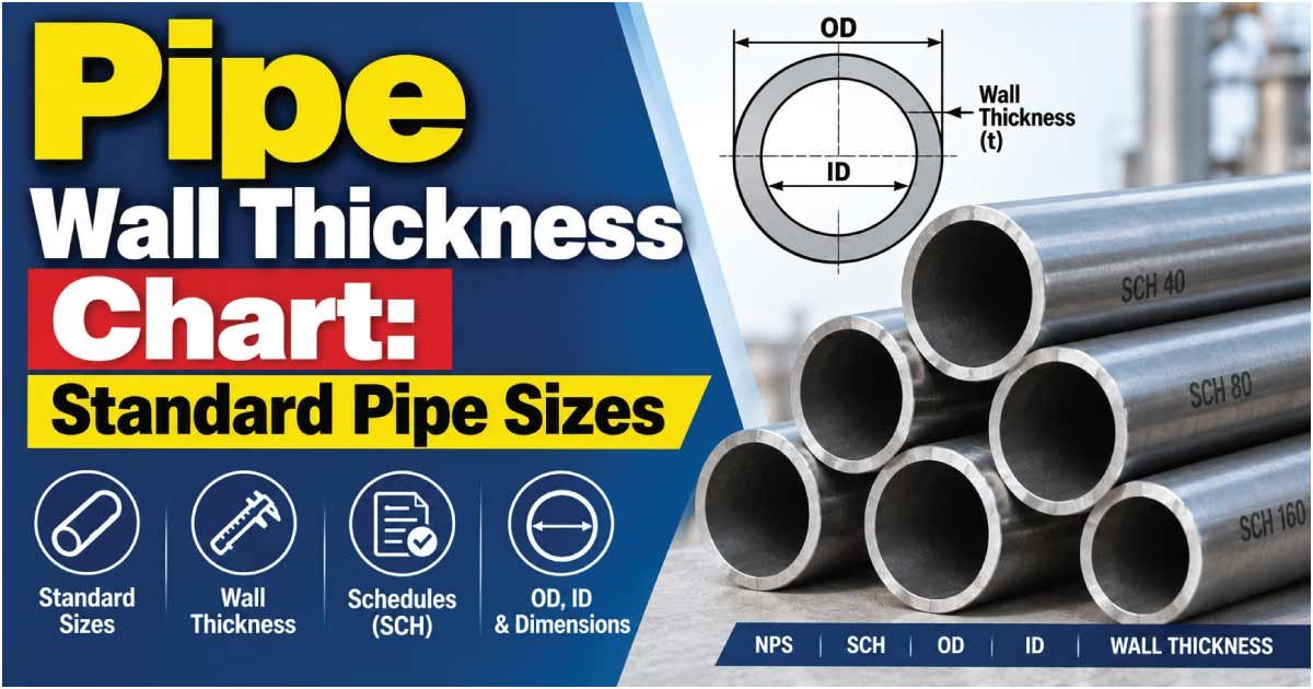 Pipe Wall Thickness Chart
