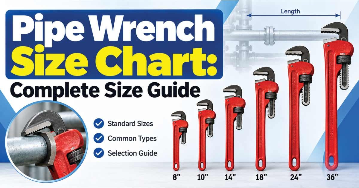 Pipe Wrench Size Chart