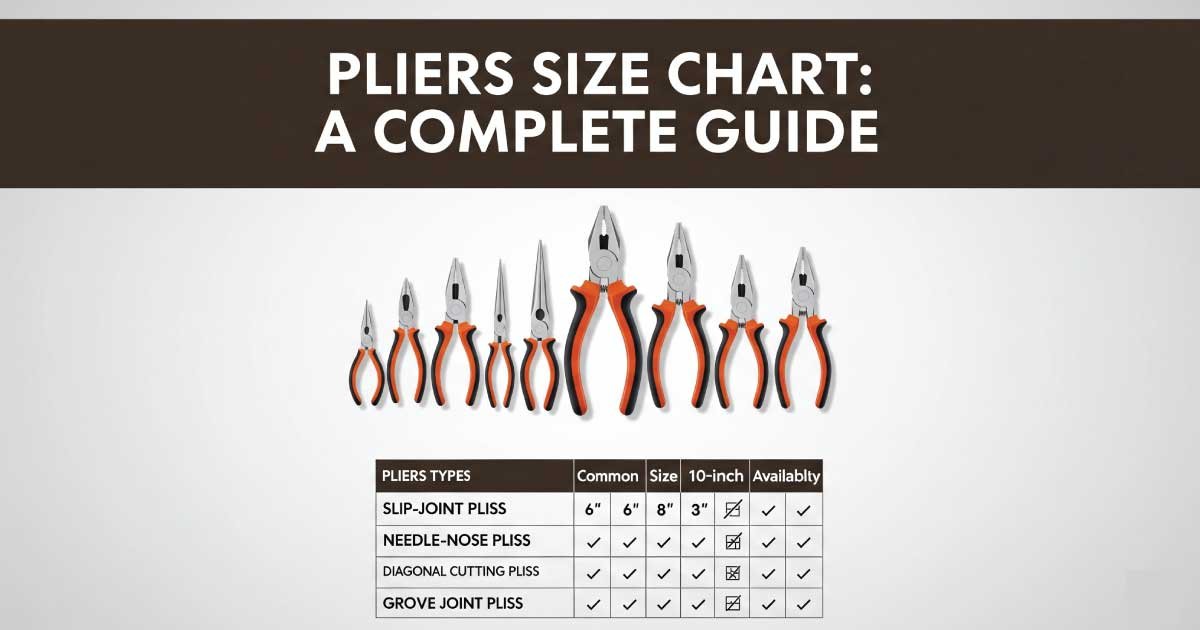 Pliers Size Chart